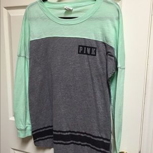 VS PINK Open-Back Long Sleeve Tee, Sz S