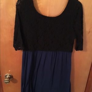 Short lace top dress