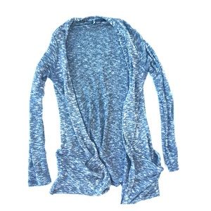 Long grey cardigan with pockets