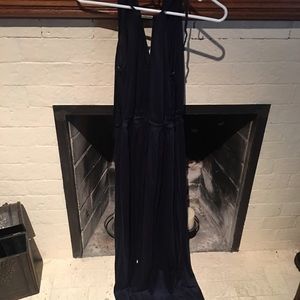 Banana republic extra small dark blue long dress