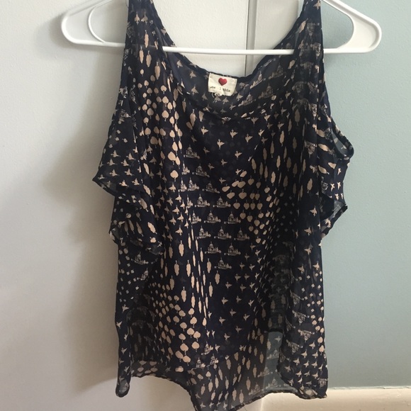 Navy blouse