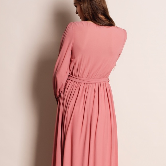 LAST PIECE Chiffon Balloon Sleeve Maxi Dress - Picture 2 of 4