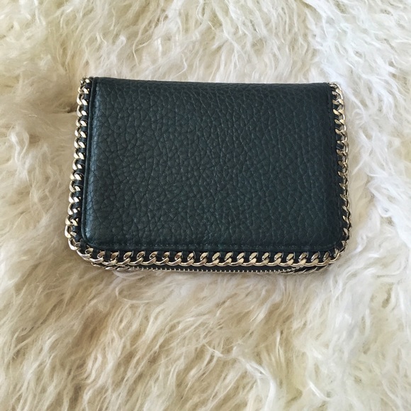 Hunter Green & Silver Chain Wallet
