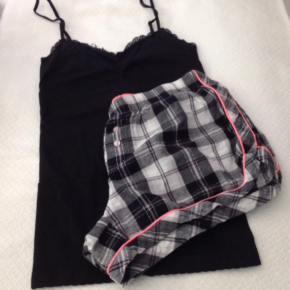 Victoria Secret flannel bottoms and tank