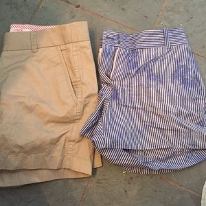 J Crew: two pairs of shorts