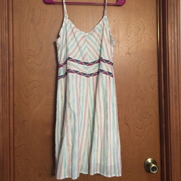 Colorful Spaghetti Strap Dress