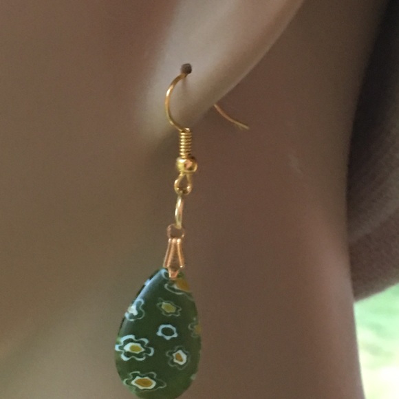 Glass Drop Earrings - Picture 5 of 5