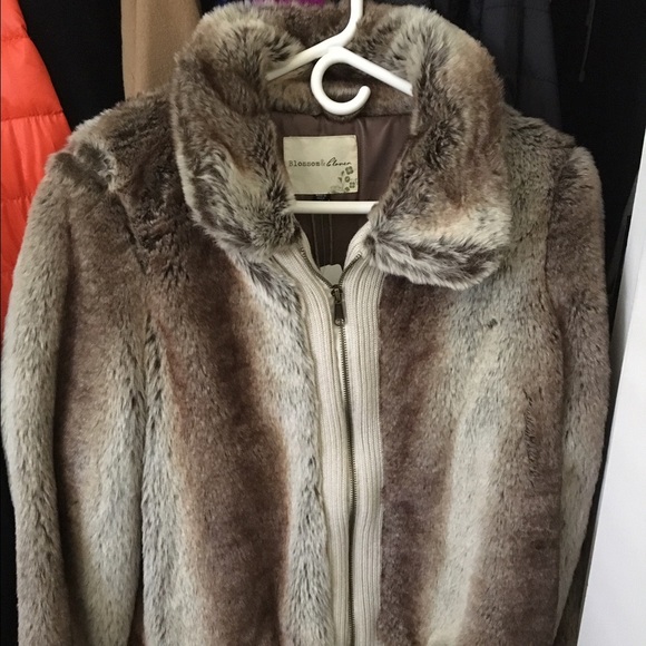 Faux fur zip jacket