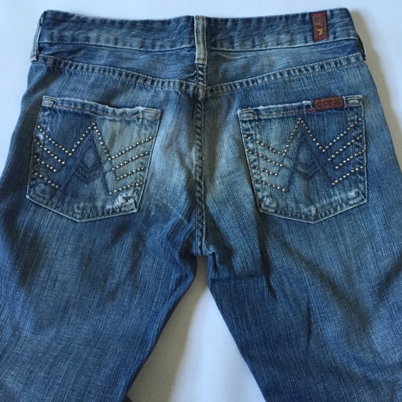 7 For All Mankind Jeans - 7 For All Mankind A pocket studded jeans 26x32 7 For All Mankind Jeans - 7 For All Mankind A pocket studded jeans 26x32