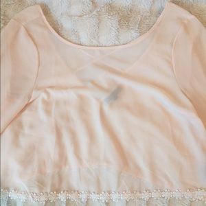Bohemian Flower Cropped Blouse