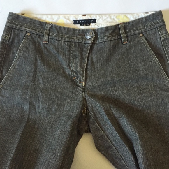 Theory Jeans - Theory dark charcoal denim jeans sz 6 Theory Jeans - Theory dark charcoal denim jeans sz 6