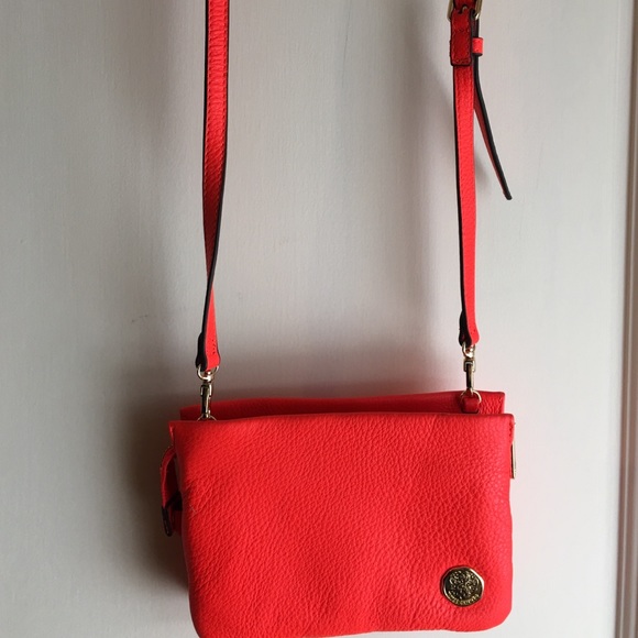 Adorable bright Coral Vince Camuto crossbody bag
