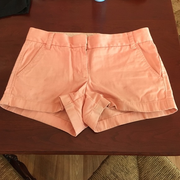 Orange J. Crew shorts