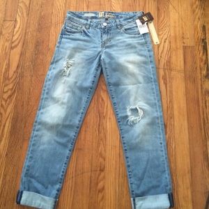 KUT Catherine Boyfriend Distressed Light Jeans 2