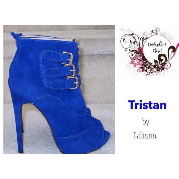 Electric Blue Booties