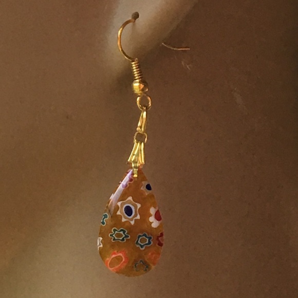 Glass Drop Earrings - Picture 5 of 5