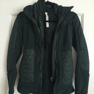 Lulu lemon Forest Green Zip Hoodie