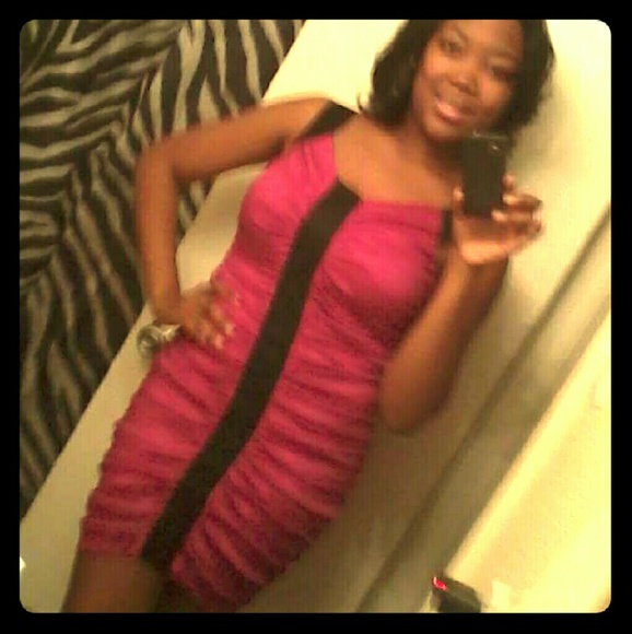 Curve Hugging Pink Dress