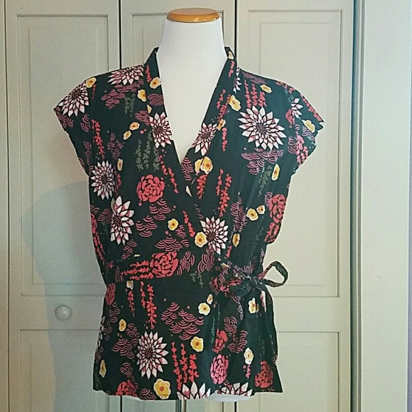 Old Navy Cotton Wrap Top