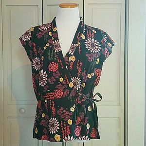 Old Navy Cotton Wrap Top