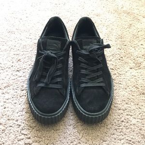 FENTY X PUMA Black Satin Creepers.
