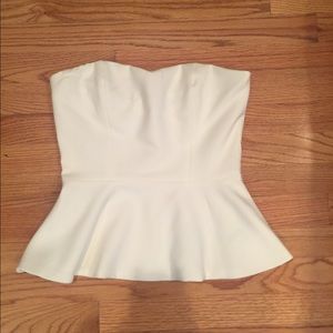 Forever 21 strapless peplum top