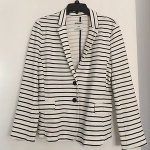 Striped Knit Blazer