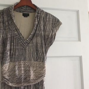 Anthropologie Deletta Print Midi Dress