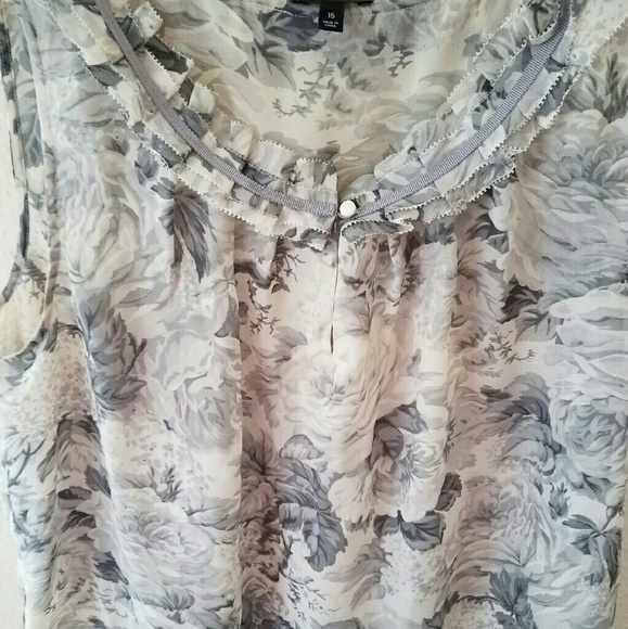 Talbots sheer floral camisole