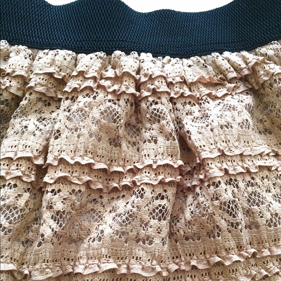 NWOT Brown Lace Skirt - Picture 3 of 4