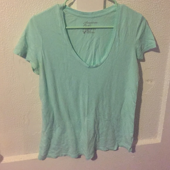 SOLD- AE American Eagle Light Blue Tee Shirt M - Picture 1 of 4
