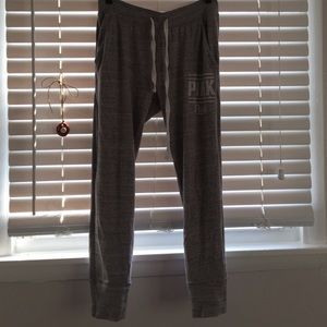PINK Grey Joggers