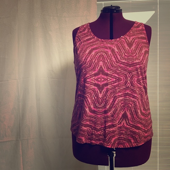 XXL mossimo coral and rust racer back tank