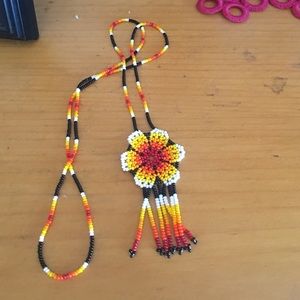 Necklace made out beads