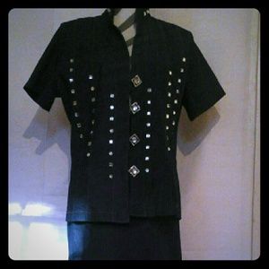 Denim Skirt Suit  size 12