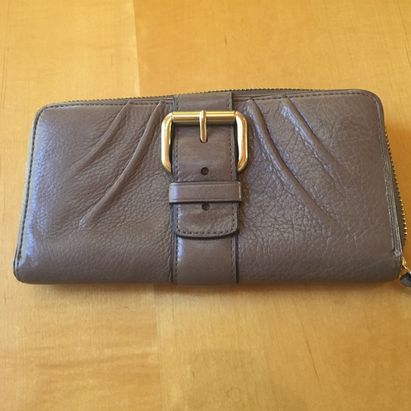 Leather coach wallet