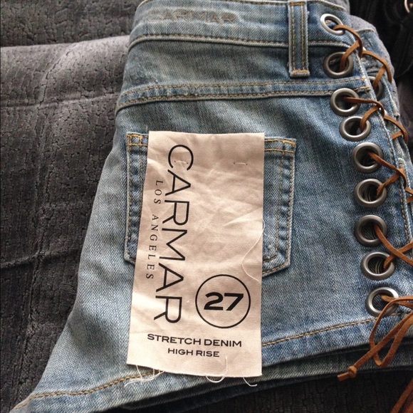 LF Carmar Annie stretch denim high rise shorts-NWT - Picture 2 of 4