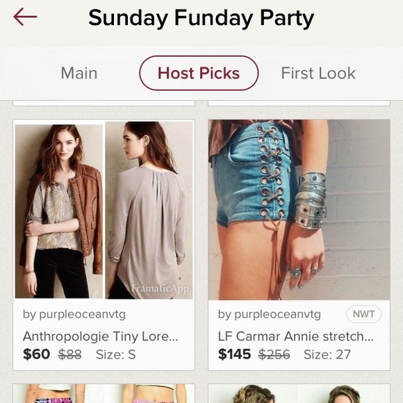 LF Carmar Annie stretch denim high rise shorts-NWT - Picture 4 of 4