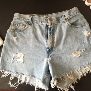 Vintage Levi's high waisted shorts