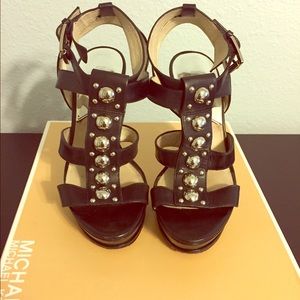 Michael Kors black studded heels