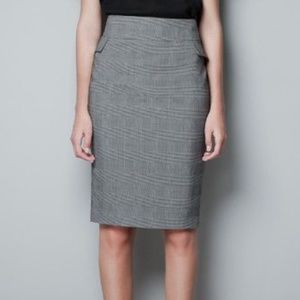 Zara Gray Pencil Skirt