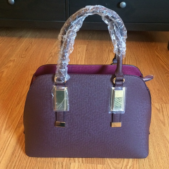 Aldo Outline Bordeaux Satchel Bag NWT