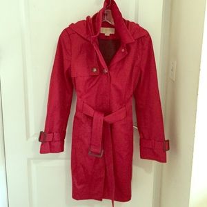 Michael Kors hooded trench coat