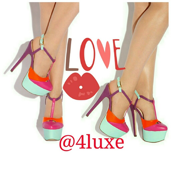SALE😍Heels👠Multi Color SLINGBACK CLOSED TOE - Picture 2 of 4