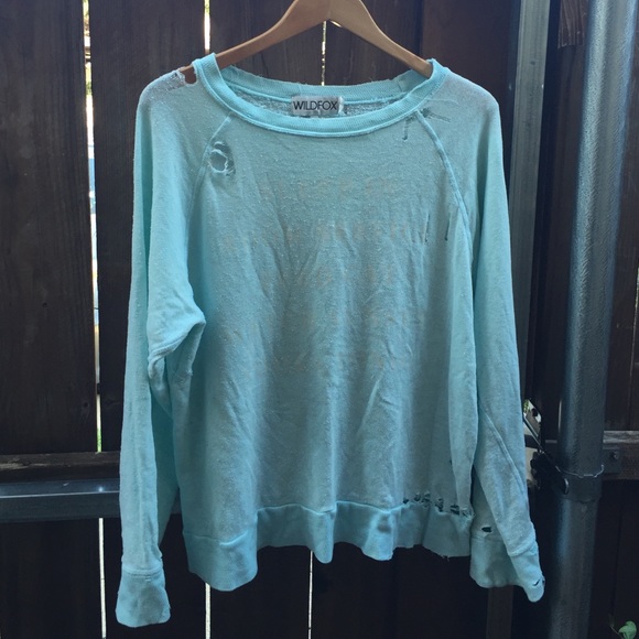 Wildfox Jumper Sky Blue