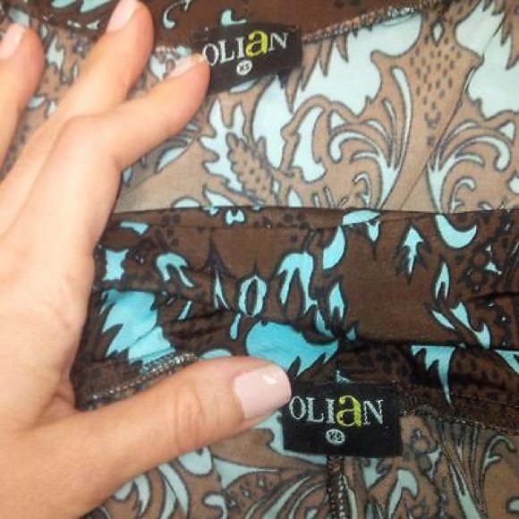 Olian Maternity pencil skirt and wrap blouse - Picture 4 of 4