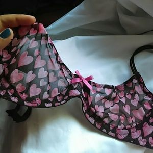 See-through bra.