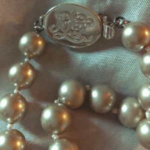 Ralph Lauren Silver ball necklace