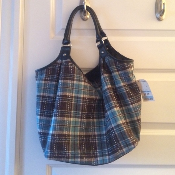Plaid tote