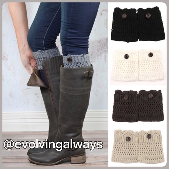 Boot Toppers With Buttons